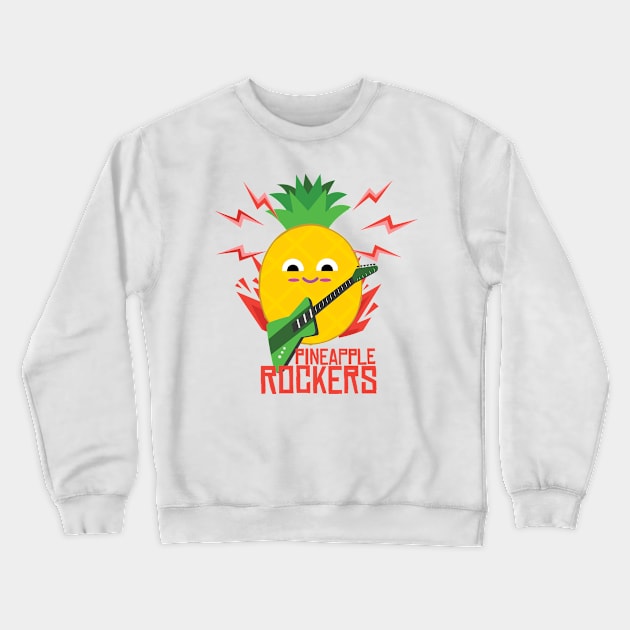 Pineapple Rockers Crewneck Sweatshirt by hsf